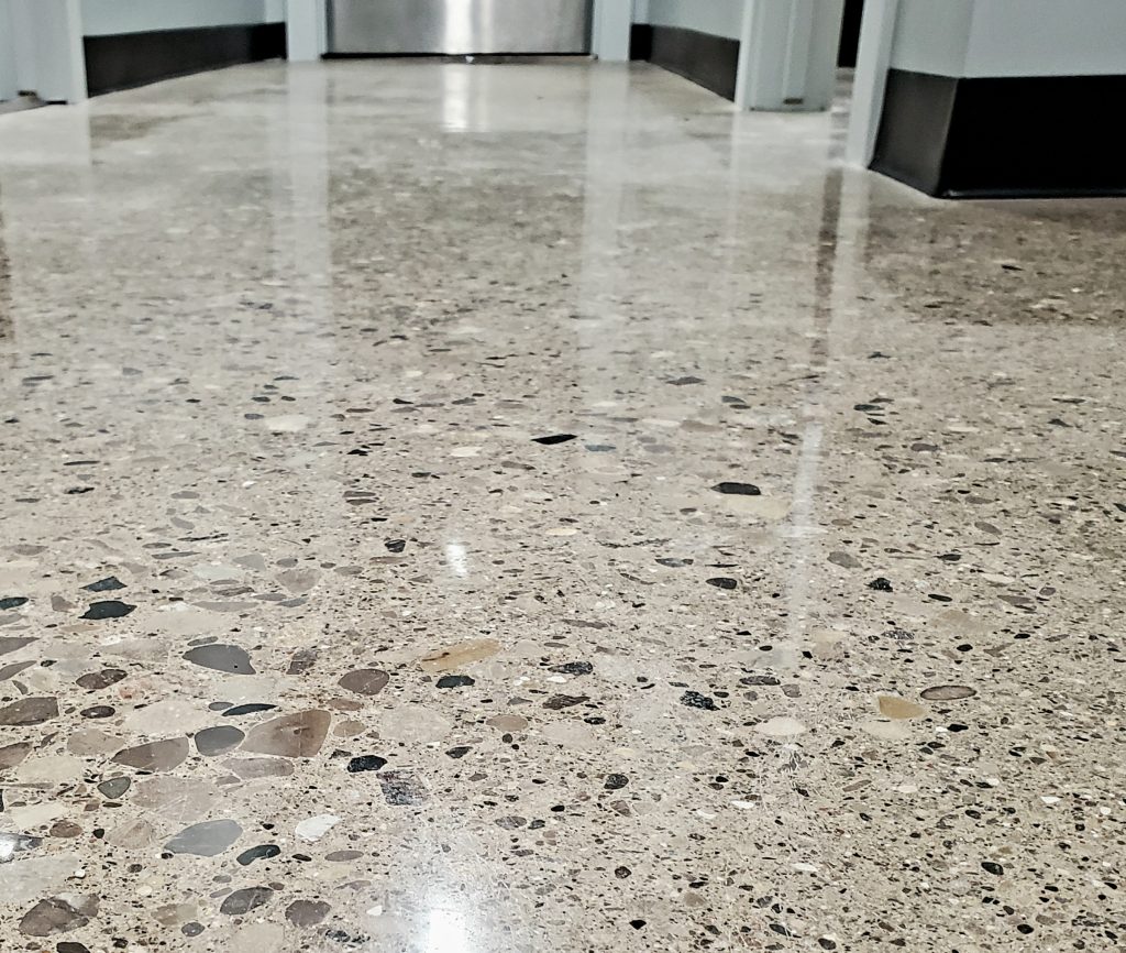 Polished concrete floor in St. Thomas